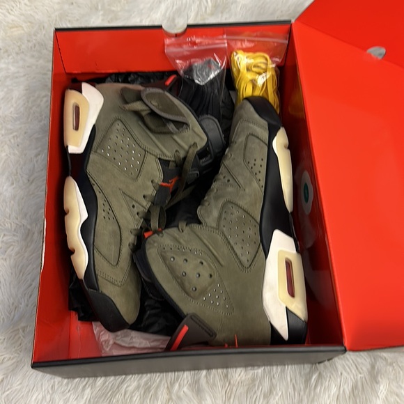 Air Jordan Retro 6 Cactus Jack Travis Scott Sneakers men size 11 CN1084-200 - Picture 9 of 10